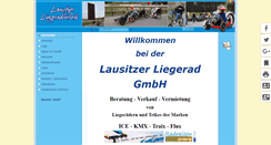 Desktop Screenshot of lausitzer-liegeradverleih.de