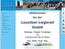 Tablet Screenshot of lausitzer-liegeradverleih.de